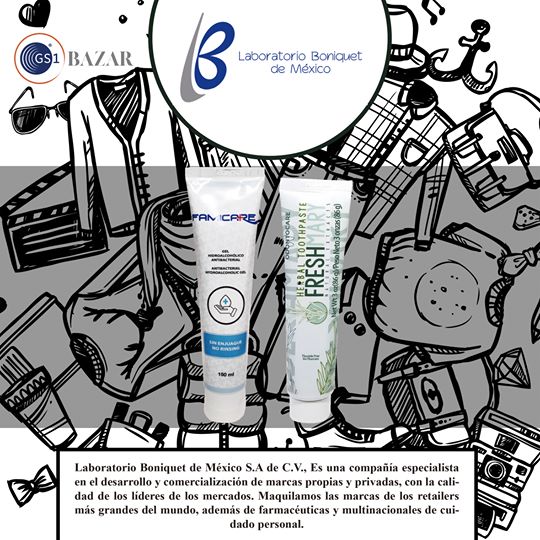 Pastas dentales y gel antibacterial Boniquet