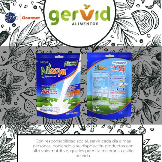 Alimento de soya en polvo Alisoya