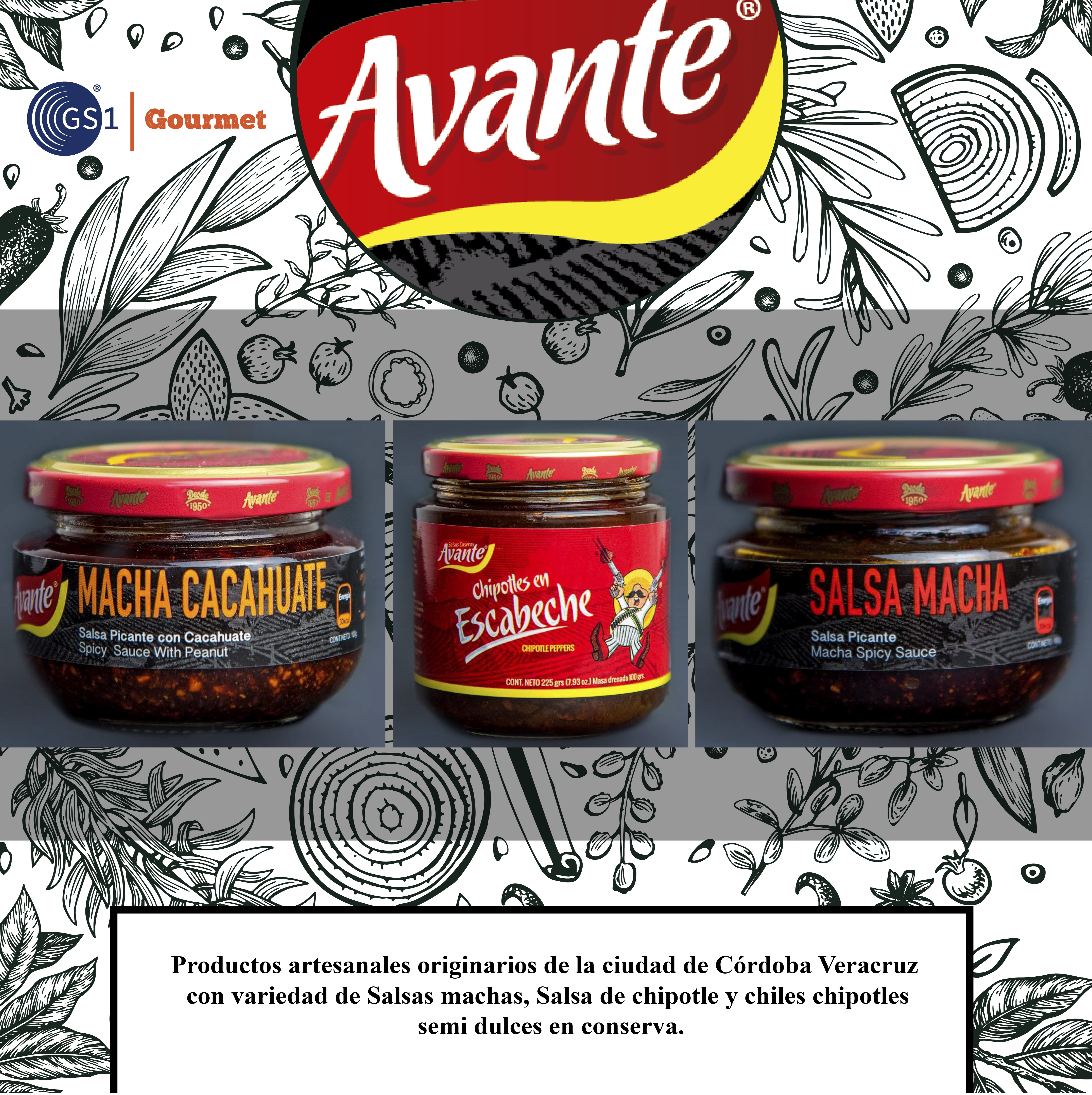 Salsas artesanales de Avante Gourmet