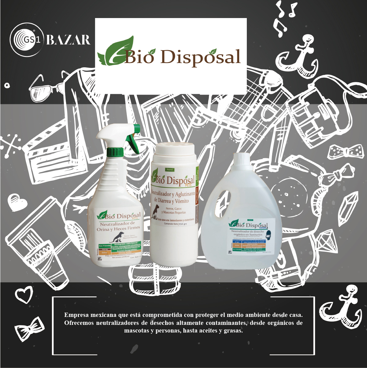 Artículos de limpieza de Bio Disposal