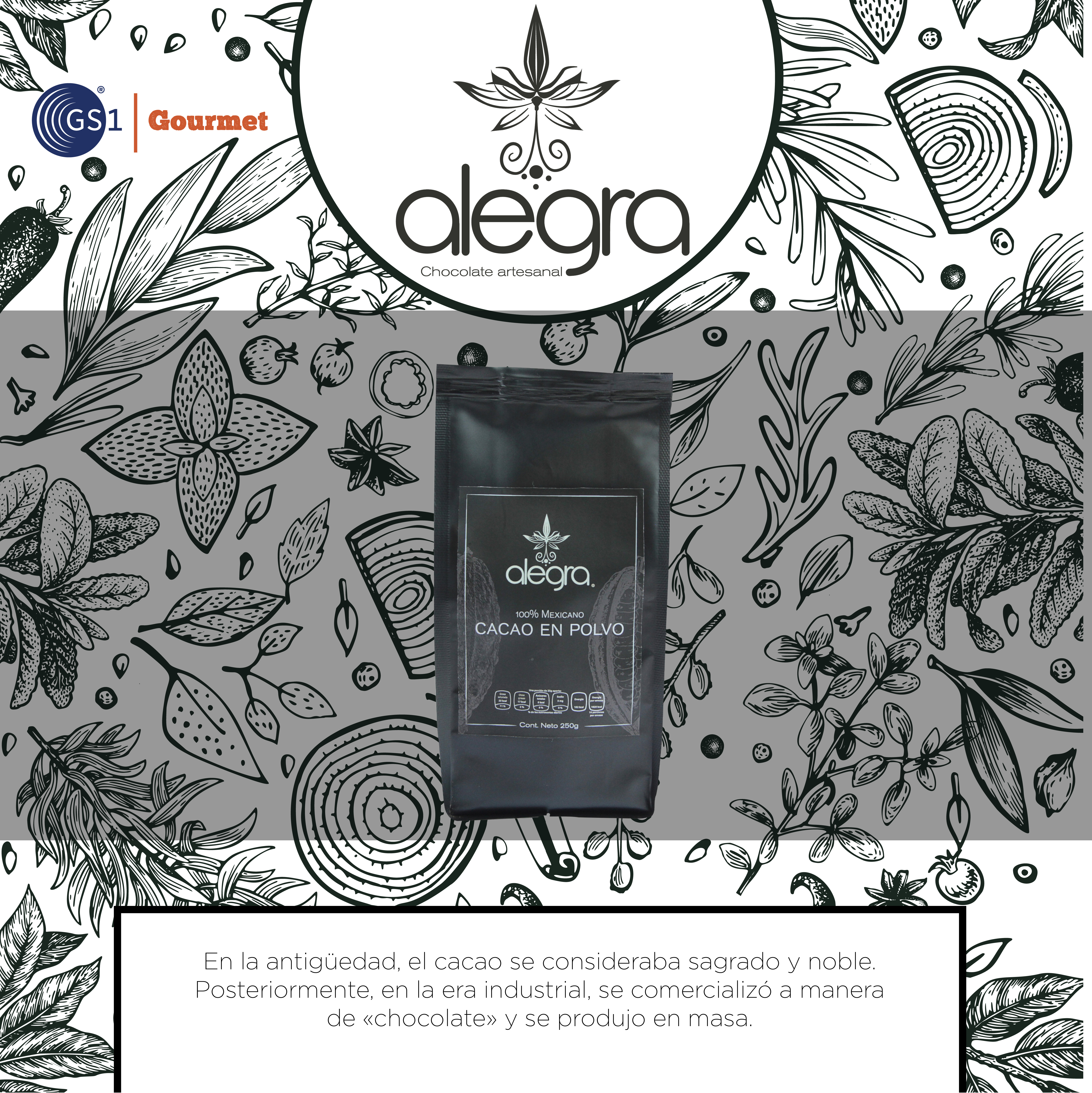 Cacao en polvo Alegra