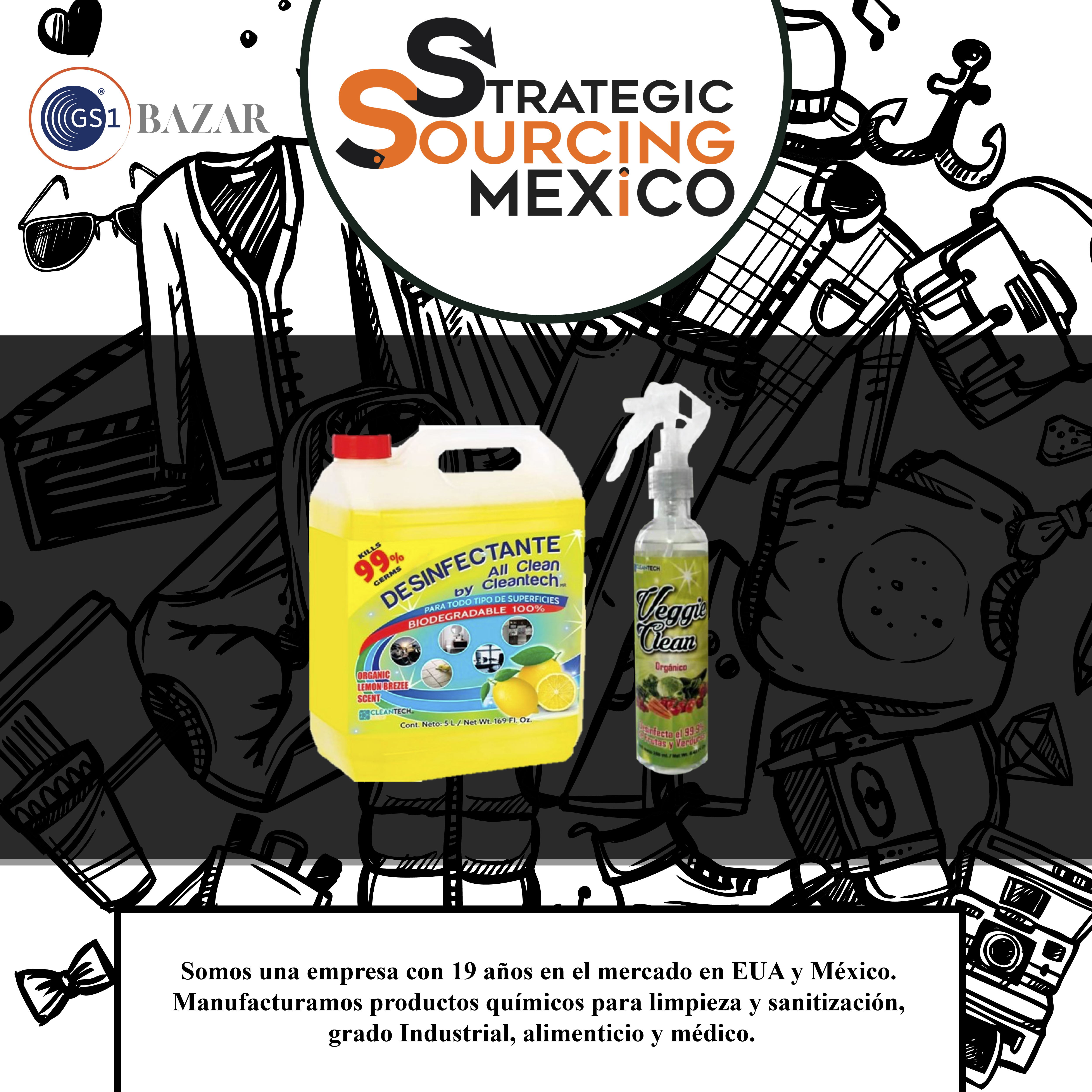 Productos para limpieza y sanitización de Strategic Sourcing México